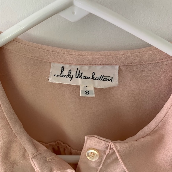 60’s True Vintage pale pink poet blouse - Picture 8 of 9